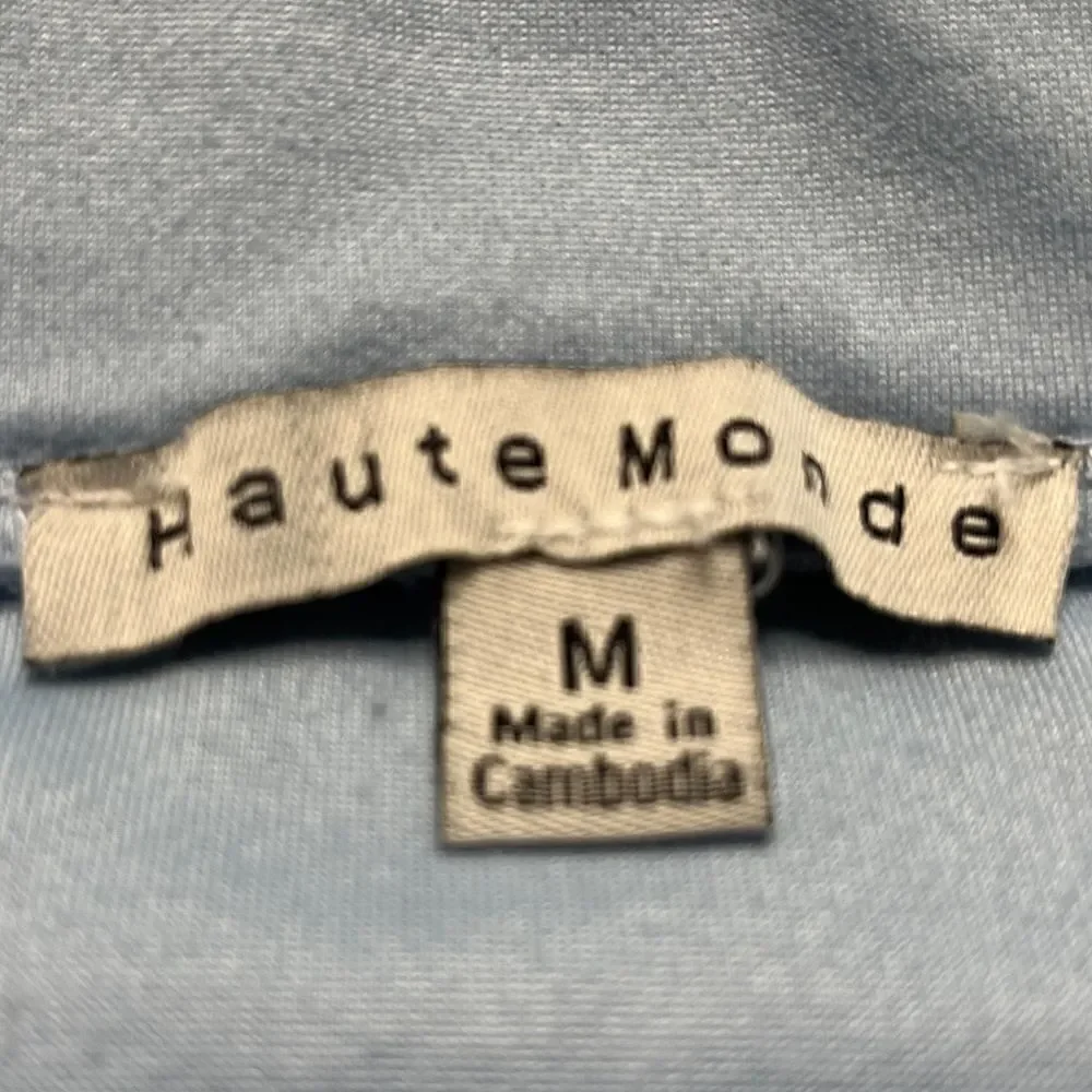 Haute Monde Super Soft Mini Pencil Skirt Light Blue Size Medium